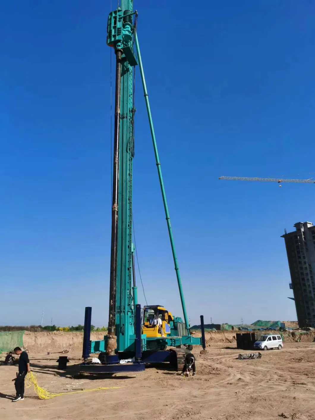 1 Year Hf Excavator Mounted Screw Pile Driver with ISO 9001: 2008